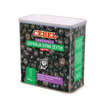 Cebel Siyah Zeytin - Schwarze Oliven mit Stein S 1500g