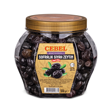 Cebel Siyah Zeytin - Schwarze Oliven mit Stein L-M 1000g
