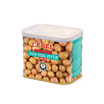 Cebel Çizik Yesil Zeytin-  Geritzte Grüne Oliven mit Stein M 350g