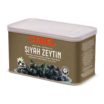 Cebel  iri taneli Siyah Zeytin-  Schwarze Oliven mit Stein L-M 750g