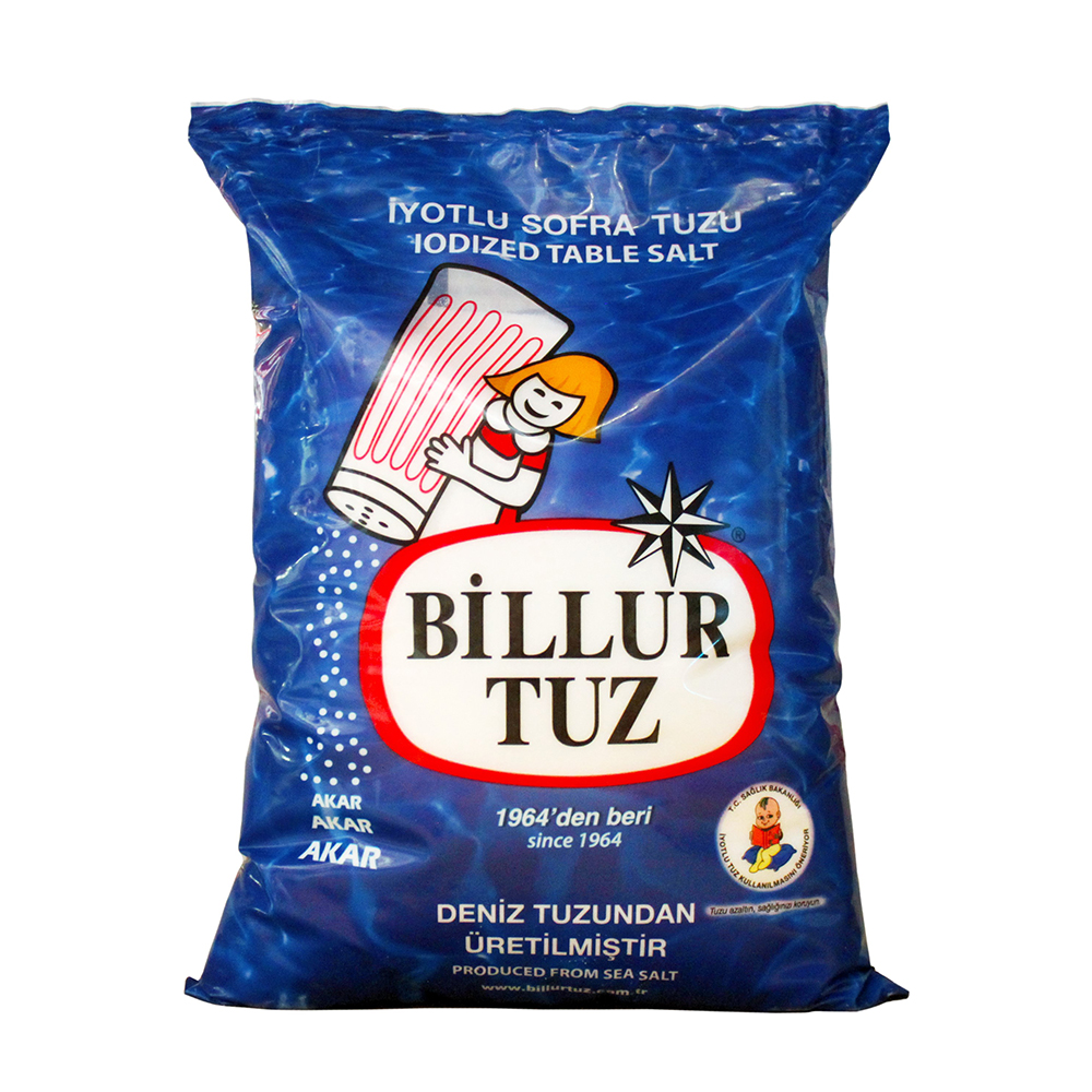 Billur Tuz Iyotlu Sofra Tuzu - Jodiertes Tafelsalz 750g