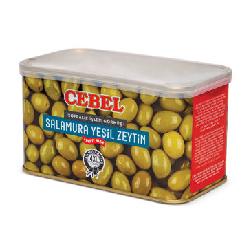 Cebel Salamura Yesil Zeytin-  Grüne Oliven mit Stein, in Salzlake 4XL 600g